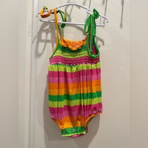 Gigi & Max Neon Striped Baby Bodysuit